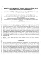 Waste to energy bio-digester selection and design model for the organic fraction of municipal solid waste
