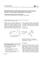 Functional silver nanoparticle catalysed [3+] cycloaddition reaction : greener route to substituted-1,2,3-triazolines