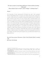The impact of oil price on South African GDP growth : A Bayesian Markov Switching - VAR analysis