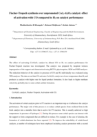 Fischer-Tropsch Synthesis over Unpromoted Co/ɣ-Al2O3 Catalyst: Effect of Activation with CO Compared to H2 on Catalyst Performance