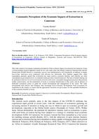 Community perceptions of the economic impacts of ecotourism in Cameroon