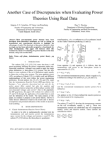 Another case of discrepancies when evaluating power theories using real data