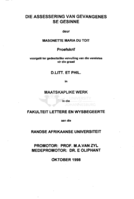 Die assessering van gevangenes se gesinne