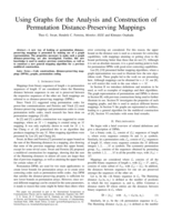 Using graphs for the analysis and construction of permutation distance-preserving mappings