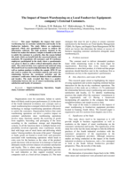 The impact of smart-warehousing on a local foodservice equipment company’s external customers