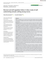 Burnout and self-regulation failure : a diary study of self-undermining and job crafting among nurses