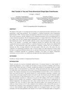 Heat transfer in two and three-dimensional single span greenhouses