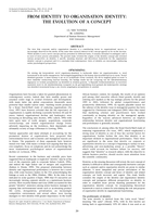 From identity to organisation identity: the evolution of a concept.