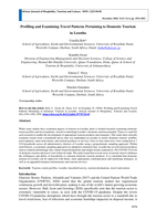 Profiling and examining travel patterns pertaining to domestic tourism in Lesotho