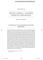 South Africa : leading African insurance : insurance in the nineteenth century pre-union