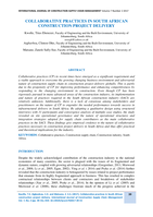 Collaborative practices in South African construction project delivery