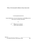 Efficacy of the homoeopathic similimum on binge eating in males