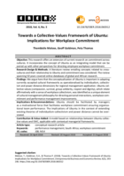 Towards a collective-values framework of ubuntu : implications for workplace commitment