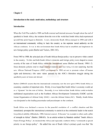 A comparison of South Africa's quiet diplomacy towards Nigeria and Zimbabwe