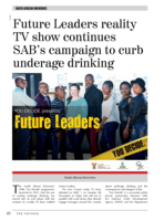 Future Leaders reality TV show continues SAB’s campaign to curb underage drinking