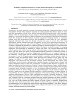 The Politics of Digitised Boundaries in Vhembe District Municipality of South Africa