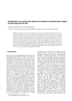 Development of construction blocks from alkaline activated basic oxygen furnace slag and Fly Ash