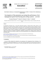 Investigation of the parameters governing the performance of jet impingement quick food freezing and cooling systems – a review