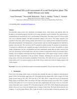 A streamlined life cycle assessment of a coal-fired power plant- the South African case study