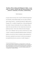 Westbury, Plek van Hoop and Waiting for Valdez : a case study of memory, identity and self-representation in the ‘coloured’ community of Westbury, Johannesburg