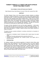 Turbidity removal at twenty-one South African water treatment plants