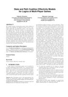 State and path coalition effectivity models for logics of multi-player games