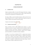 The implementation of outcomes based education in township primary schools.
