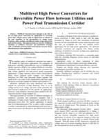 Multilevel high power converters for reversible power flow between utilities and power pool transmission corridor