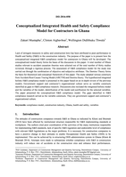 Conceptualized integrated health and safety compliance model for contractors in Ghana
