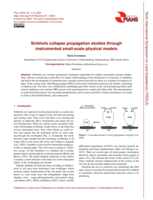 Sinkhole collapse propagation studies through instrumented small-scale physical models