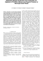 Optimising biogas production from anaerobic co-digestion of chicken manure and organic fraction of municipal solid waste