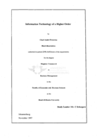 Information technology of a higher order