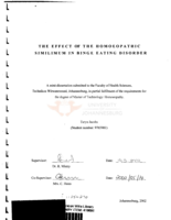The effect of the Homoeopathic similimum in Binge eating disorder