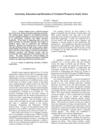 Attraction, education and retention of technical women in South Africa