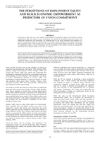 The perceptions of employment equity and black economic empowerment as predictors of union commitment.
