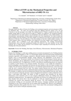 Effect of FSW on the mechanical properties and microstructure of 6082-T6 AA