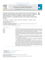 Evaluation of the exposure, dose-response and fate in the lung and pleura of chrysotile-containing brake dust compared to TiO2, chrysotile, crocidolite or amosite asbestos in a 90-day quantitative inhalation toxicology study – Interim results Part 1: Experimental design, aerosol exposure, lung burdens and BAL