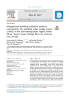 Metagenomic profiling dataset of bacterial communities of a drinking water supply system (DWSS) in the arid Namaqualand region, South Africa: Source (lower Orange River) to point-ofuse (O'Kiep)