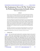 The explanatory power of the yield curve in predicting recessions in South Africa