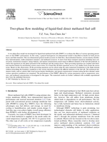 Two-phase flow modelling of liquid-feed direct methanol fuel cell