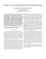 Design of an automatic hybrid water heating system