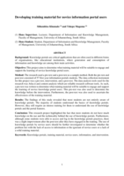 Developing training material for novice information portal users