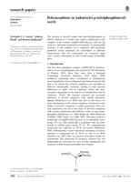 Polymorphism in iodotris(tri-p-tolylphosphine)silver( I)