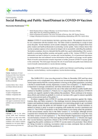 Social bonding and public trust/distrust in COVID-19 vaccines