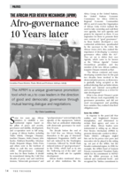 The African Peer Review Mechanism (APRM) : Afro-governance 10 Years later