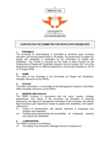 Charter for the Committee for People with Disabilities