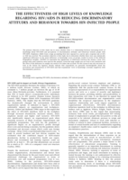 The effectiveness of high levels of knowledge regarding HIV/AIDS in reducing discriminatory attitudes and behaviour towards HIV-infected people.