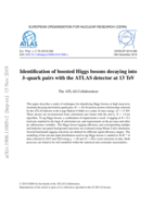 Identification of boosted Higgs bosons decaying into b-quark pairs with the ATLAS detector at 13 TeV