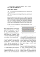 A case study of induced current unbalance as a result of capacitor failure