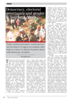 Democracy, electoral governance and gender in Southern Africa